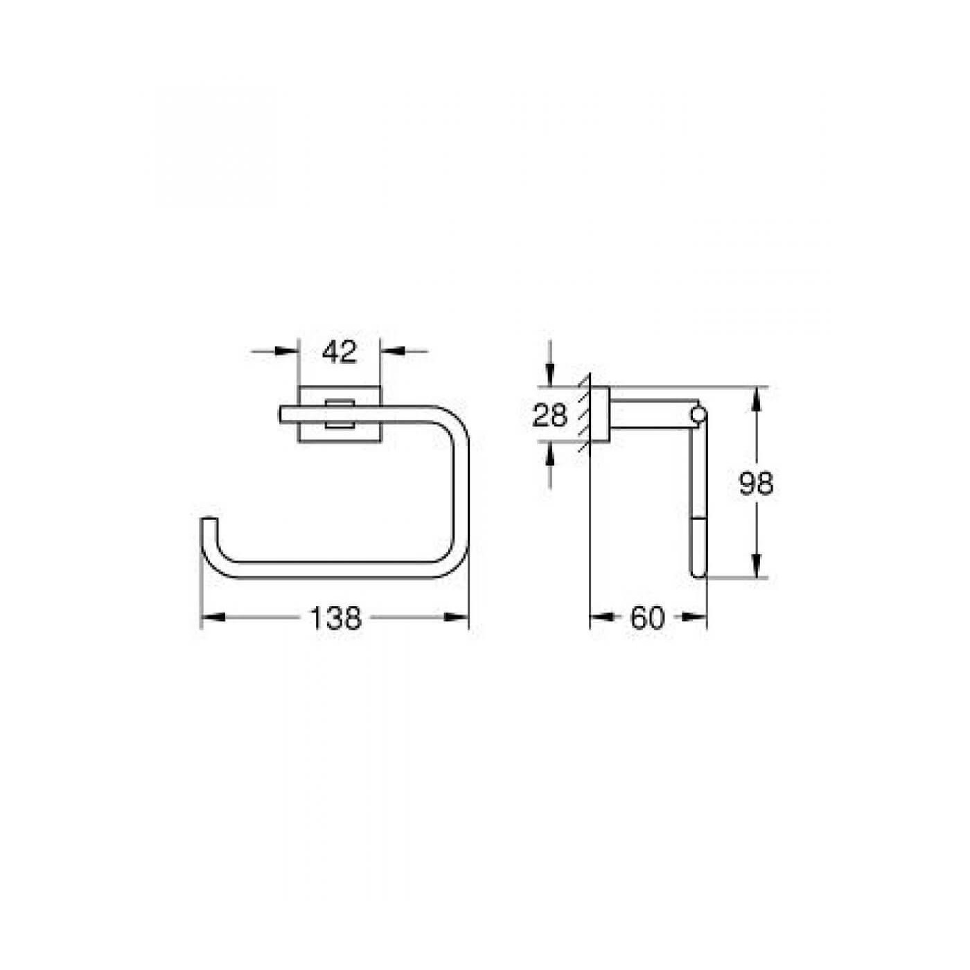 Uchwyt Na Papier Essentials Cube 40507001 Grohe Uchwyt Na Papier Essentials Cube 40507001 Grohe