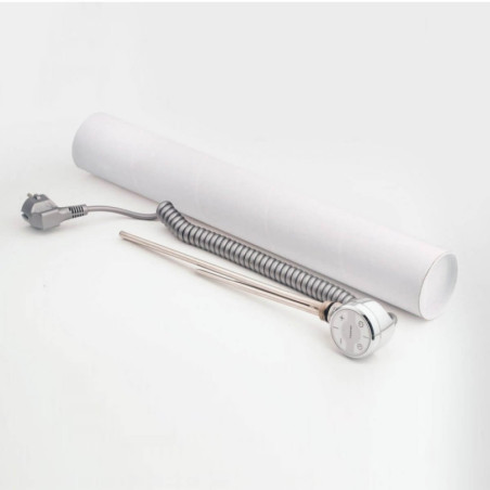 Grzałka Elektryczna Moa 300 W Chrom Kabel Spiralny Z Wtyczką WEMOA03TCROU Terma