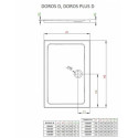 Brodzik Doros D 100x90 SDRD1090-01 Radaway Brodzik Doros D 100x90 SDRD1090-01 Radaway