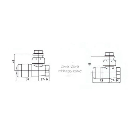 Zestaw Zaworów Termostatycznych Kątowych Biały VALKROSQUCU01 Irsap