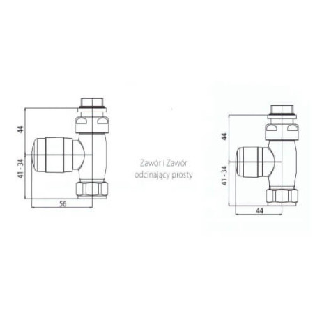 Zestaw Zaworów Termostatycznych 50mm VALKR050DIRCU50 Irsap