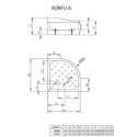 Brodzik Korfu A Półokrągły 80x80 4S88400-03 Radaway Brodzik Korfu A Półokrągły 80x80 4S88400-03 Radaway