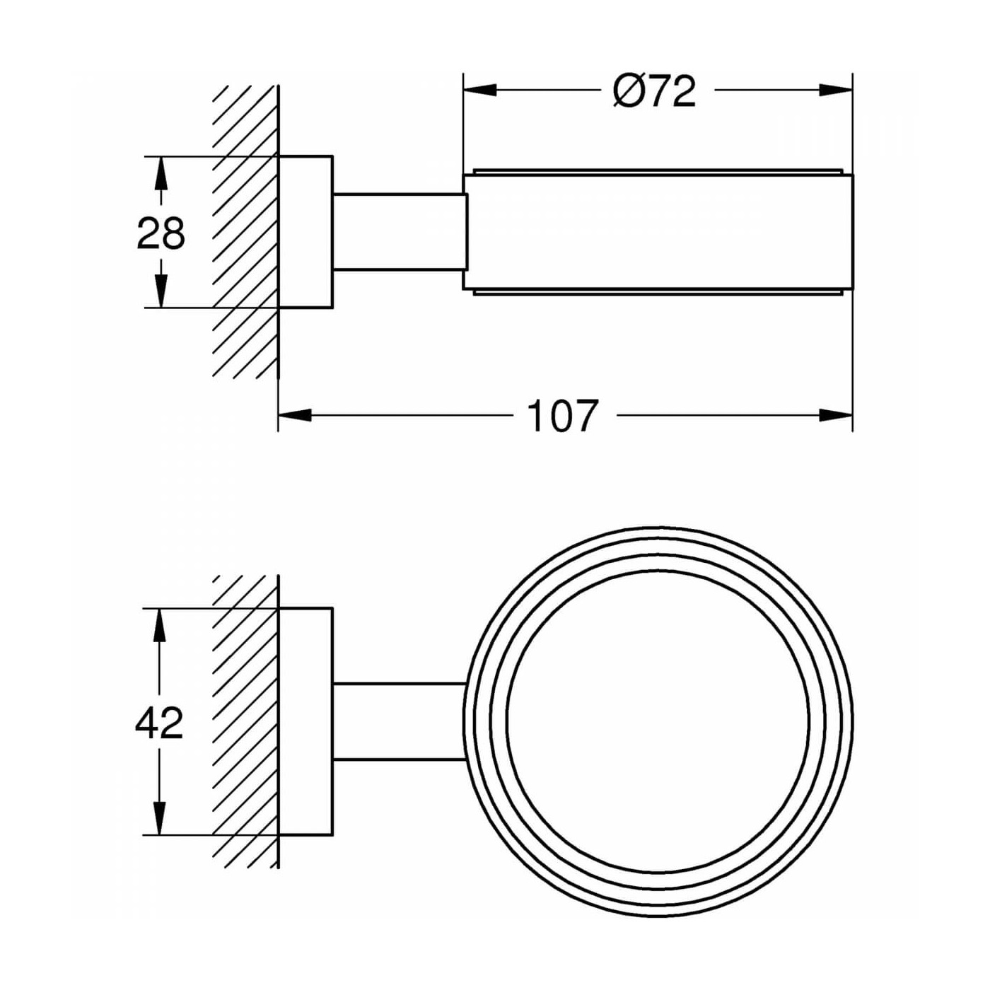 Uchwyt Do Szklanki I Mydelniczki Essentials Cube Chrom 40508001 Grohe Uchwyt Do Szklanki I Mydelniczki Essentials Cube Chrom 40508001 Grohe