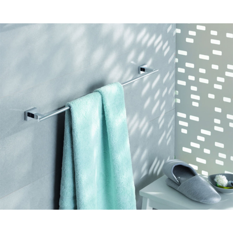Półka Z Wieszakiem Na Ręczniki Essentials Cube 40512001 Grohe Półka Z Wieszakiem Na Ręczniki Essentials Cube 40512001 Grohe