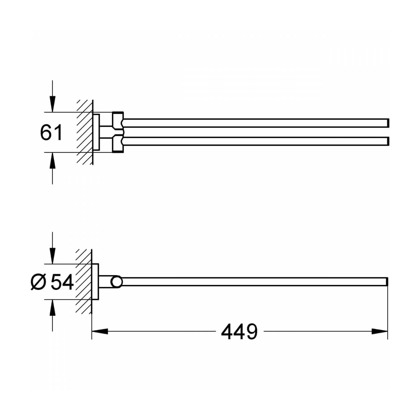 Wieszak Na Ręczniki Essentials 40371001 Grohe Wieszak Na Ręczniki Essentials 40371001 Grohe