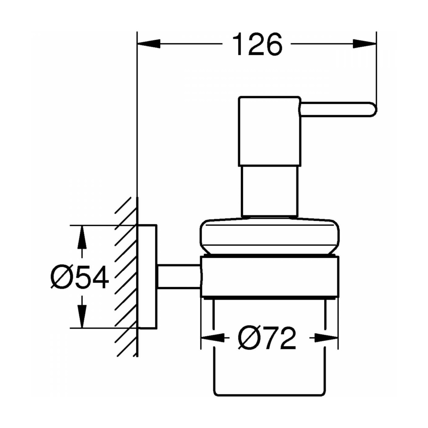 Dozownik Do Mydła Z Uchwytem Essentials 40448001 Grohe Dozownik Do Mydła Z Uchwytem Essentials 40448001 Grohe