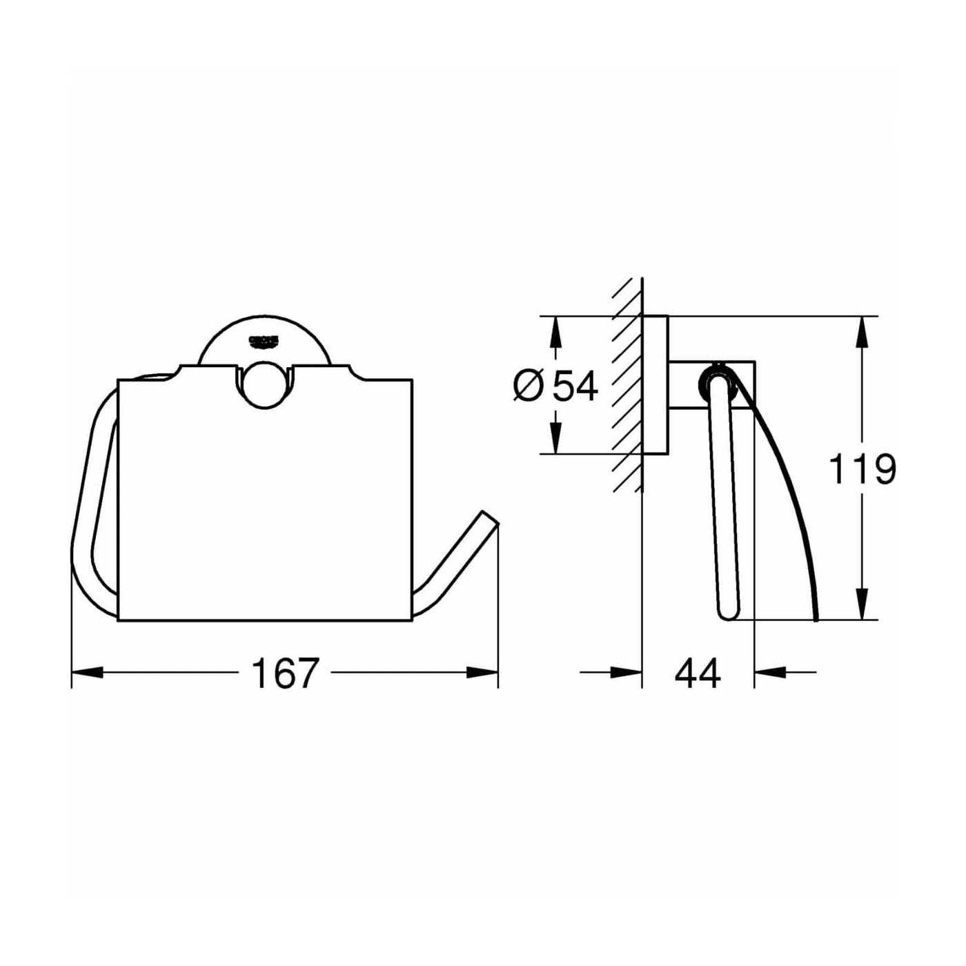 Uchwyt Na Papier Essentials 40367001 Grohe Uchwyt Na Papier Essentials 40367001 Grohe
