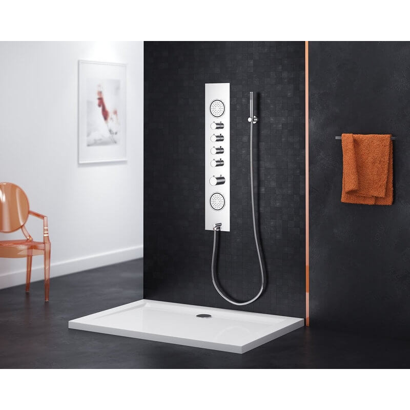 Brodzik Akryl Prostokątny Niski Forma BREX.FOR128WHN 80x120 Excellent Brodzik Akryl Prostokątny Niski Forma BREX.FOR128WHN 80x120 Excellent