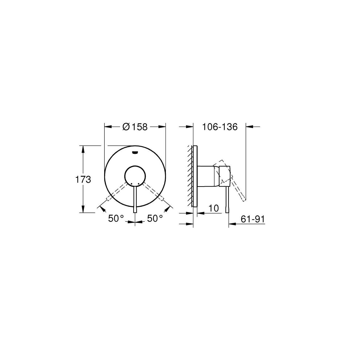 Bateria Essence Brushed Warm Sunset 24168DL1 Grohe Bateria Essence Brushed Warm Sunset 24168DL1 Grohe