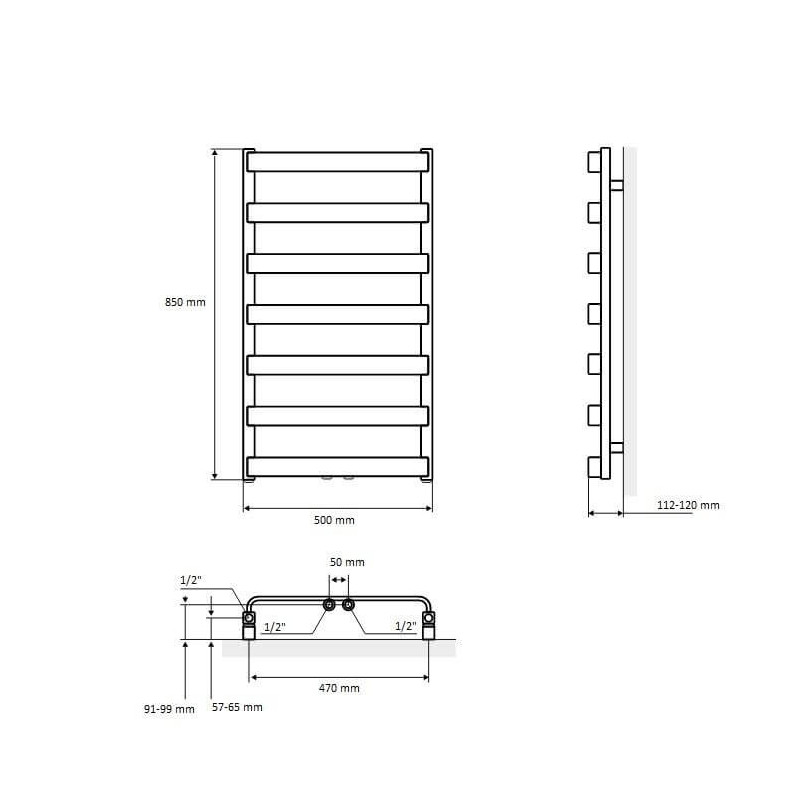 Grzejnik Meteor 85 GREX.ME85.WH Excellent Grzejnik Meteor 85 GREX.ME85.WH Excellent