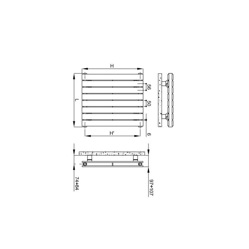 Grzejnik Pionowy Piano 2 Nero Satinato 344x1820 M84 Irsap Grzejnik Pionowy Piano 2 Nero Satinato 344x1820 M84 Irsap