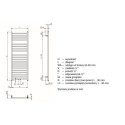 Grzejnik Vision Black Mat QV120-050-05 Zehnder Grzejnik Vision Black Mat QV120-050-05 Zehnder