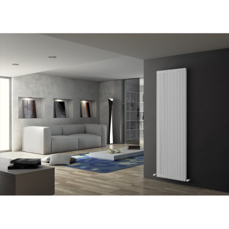 Grzejnik Arpa 2 (18mm) pionowy NERO SATINATO 1820x271 Irsap