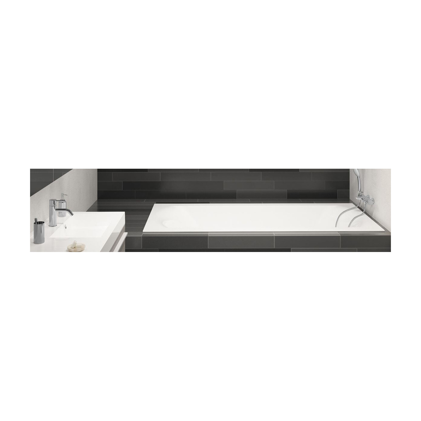 Wanna Linares Do Zabudowy 150x70 Biały Połysk Riho Wanna Linares Do Zabudowy 150x70 Biały Połysk Riho