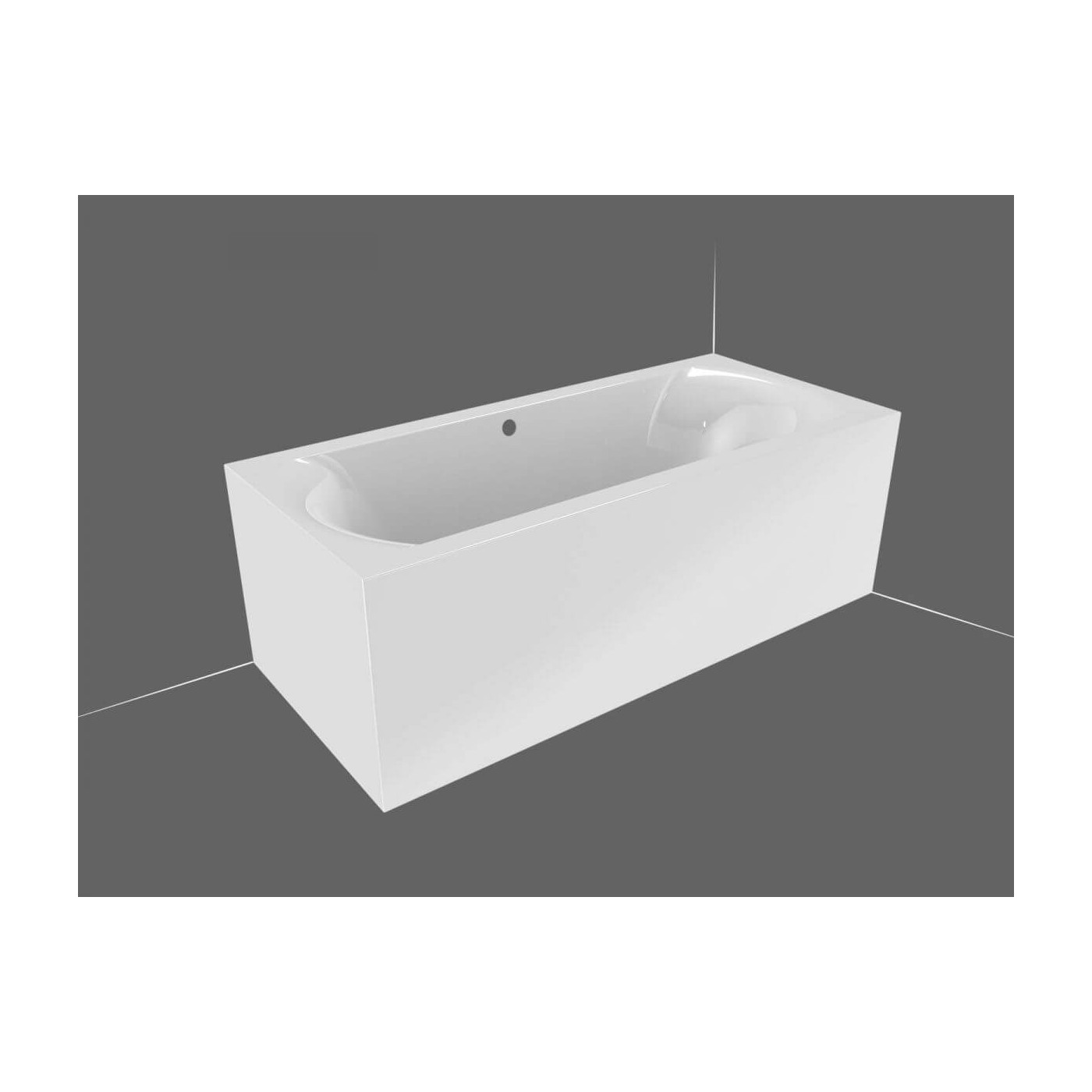 Wanna Linares Do Zabudowy 180x80 Biały Połysk Riho Wanna Linares Do Zabudowy 180x80 Biały Połysk Riho
