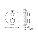 Bateria Prysznicowa Grohtherm Termostatyczna 24076000 Grohe Bateria Prysznicowa Grohtherm Termostatyczna 24076000 Grohe