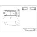 Wanna Do Zabudowy Miami 170x70 Riho Wanna Do Zabudowy Miami 170x70 Riho