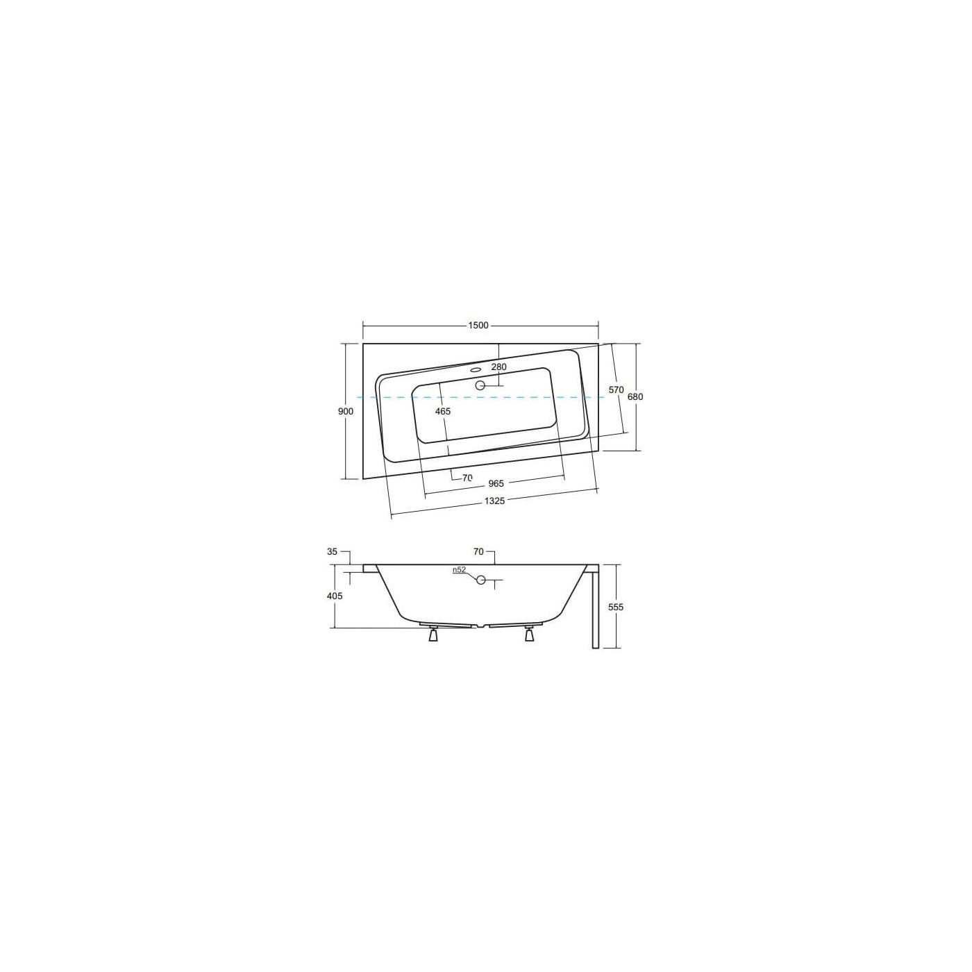 Wanna Asymetryczna Infinity Lewa 150x90 Besco Wanna Asymetryczna Infinity Lewa 150x90 Besco