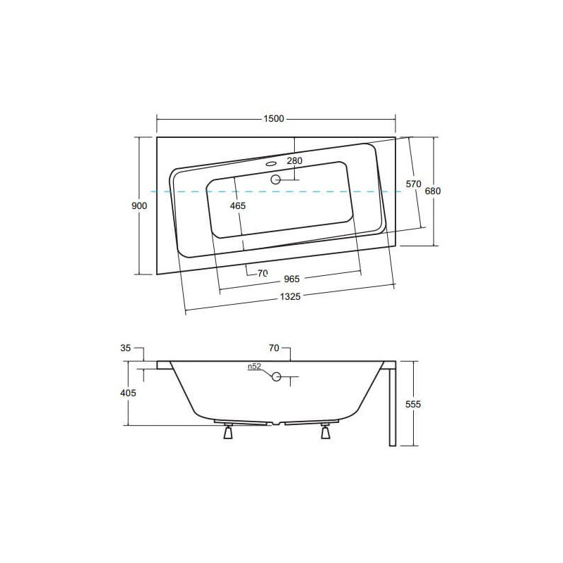 Wanna Asymetryczna Infinity Lewa 150x90 Besco Wanna Asymetryczna Infinity Lewa 150x90 Besco