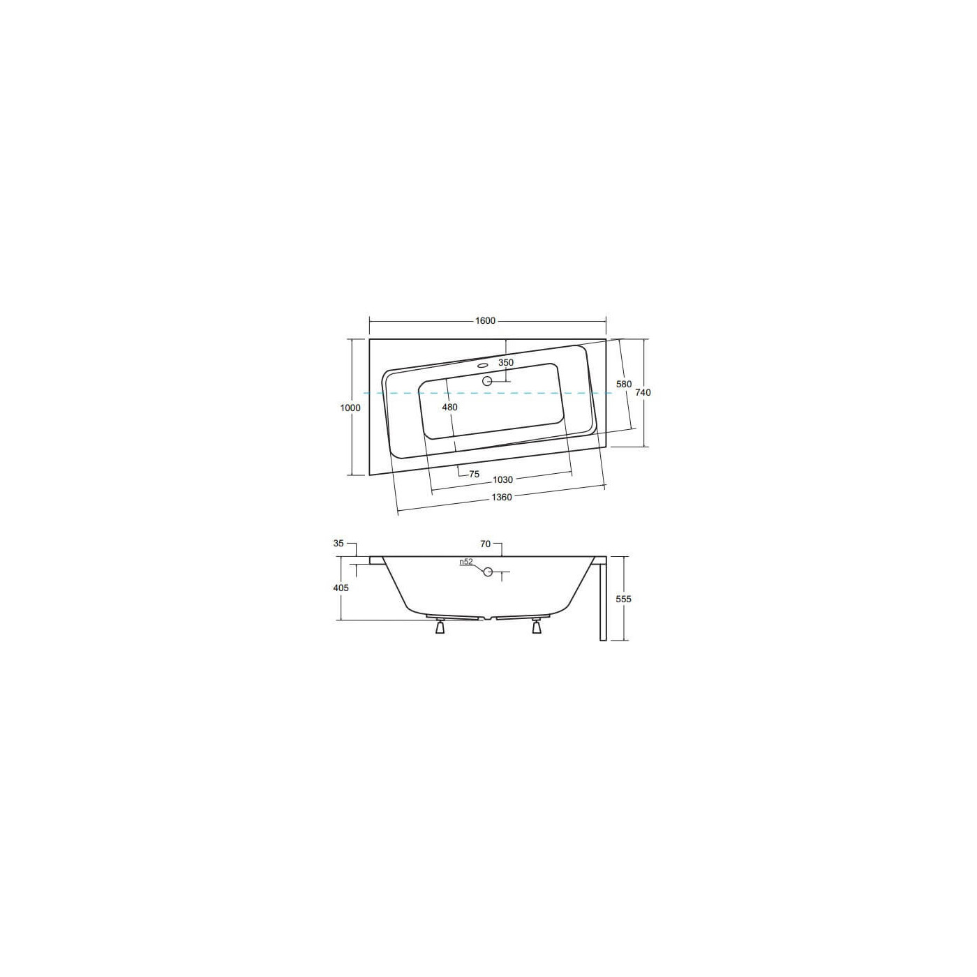 Wanna Asymetryczna Infinity Lewa 160x100 Besco Wanna Asymetryczna Infinity Lewa 160x100 Besco
