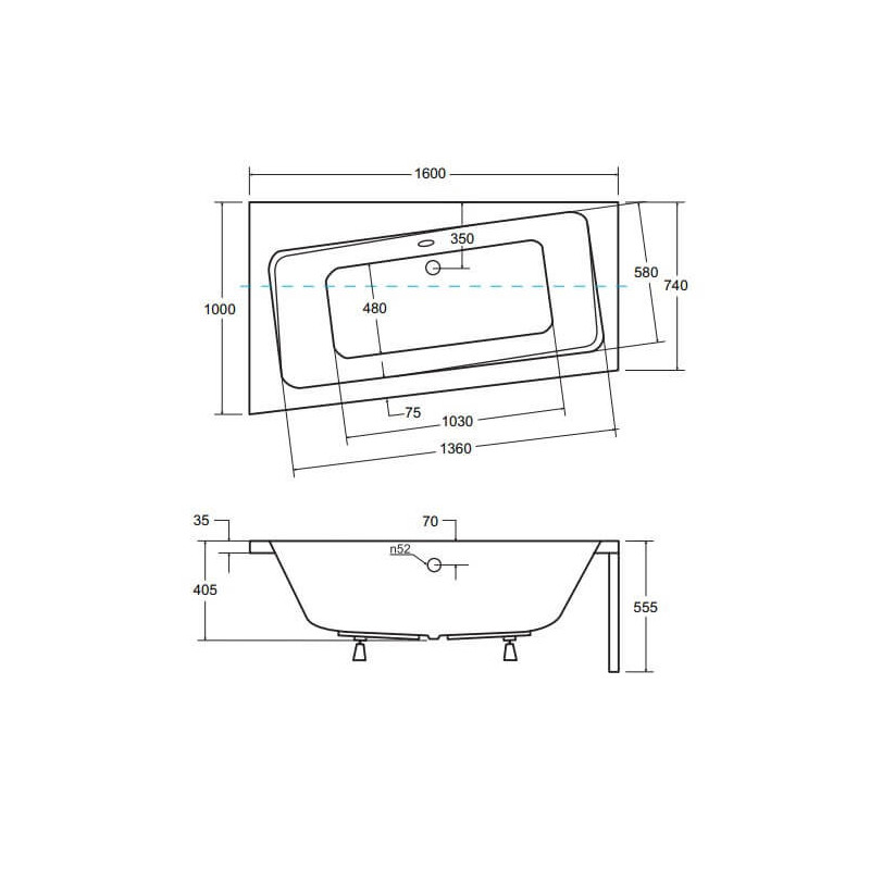 Wanna Asymetryczna Infinity Lewa 160x100 Besco Wanna Asymetryczna Infinity Lewa 160x100 Besco