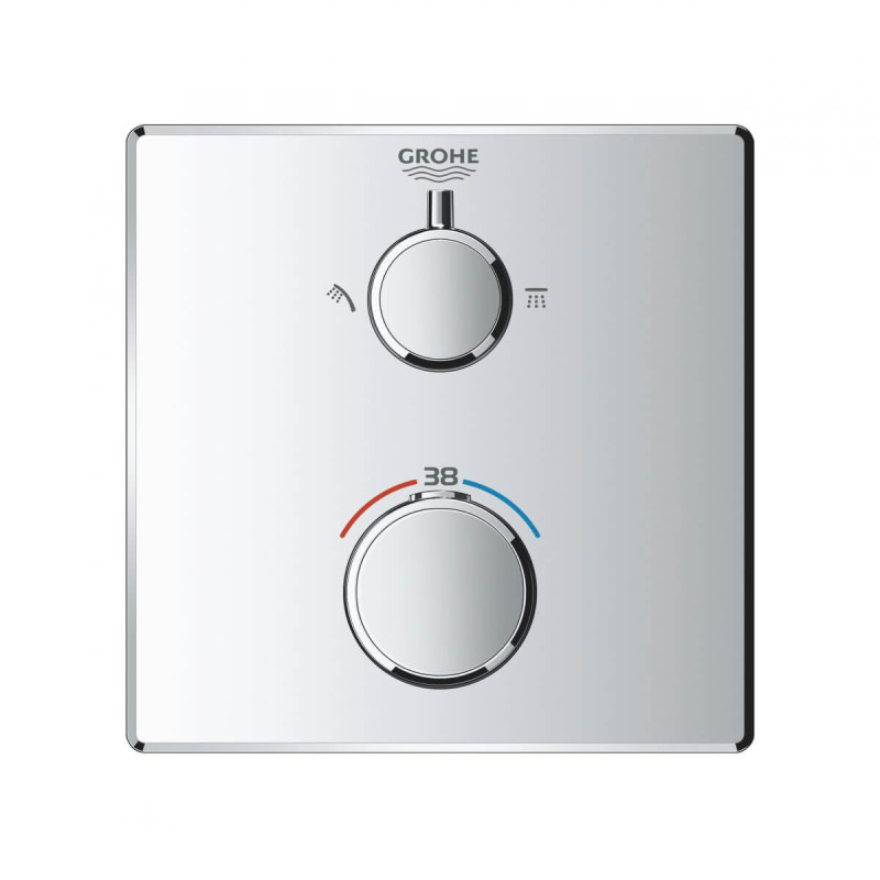Bateria Prysznicowa Grohtherm Podtynkowa Termostatyczna Chrom 24079000 Grohe Bateria Prysznicowa Grohtherm Podtynkowa Termostatyczna Chrom 24079000 Grohe