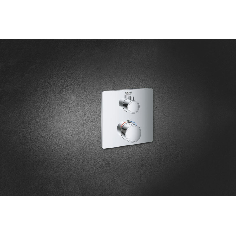 Bateria Prysznicowa Grohtherm Podtynkowa Termostatyczna Chrom 24079000 Grohe Bateria Prysznicowa Grohtherm Podtynkowa Termostatyczna Chrom 24079000 Grohe