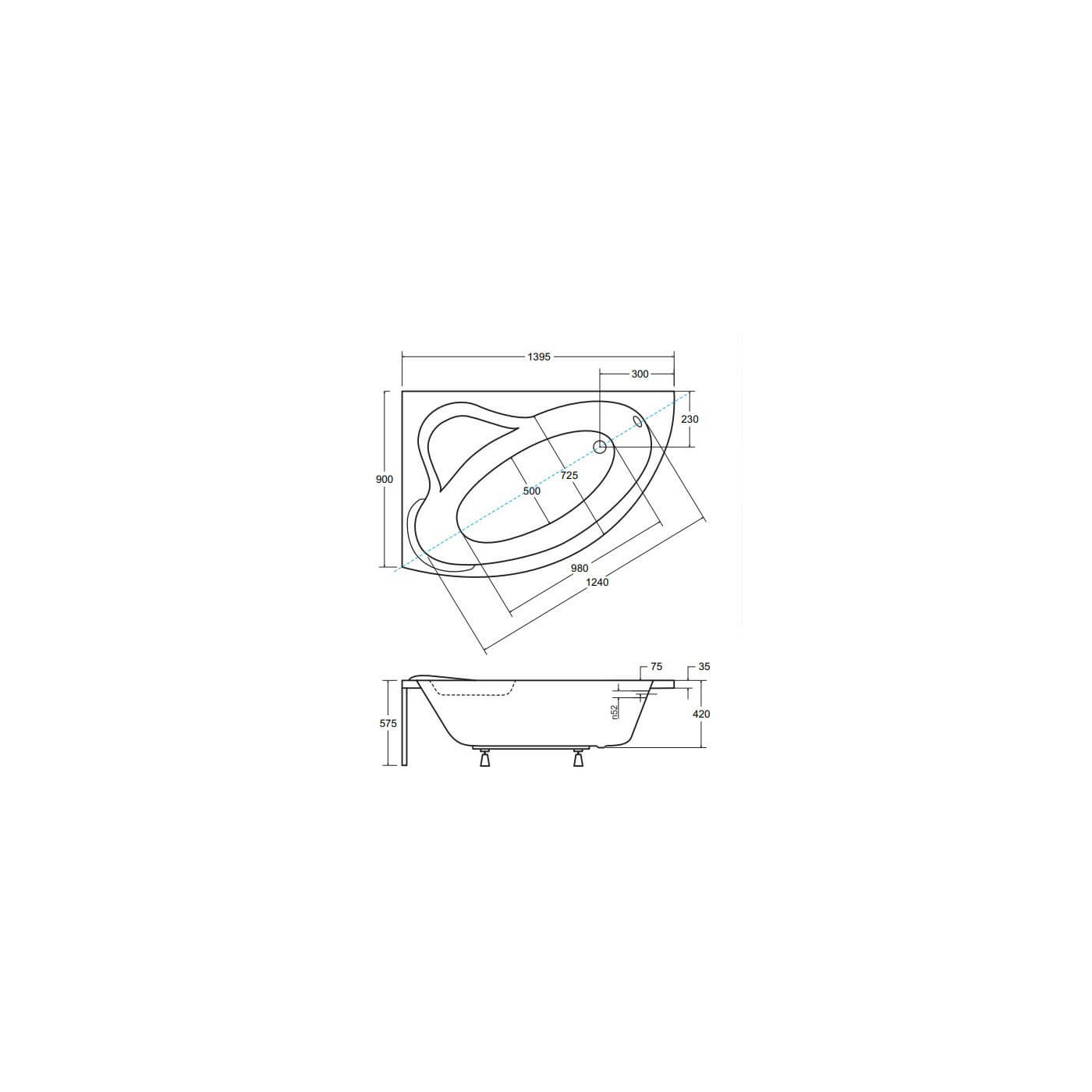 Wanna Asymetryczna Ada Lewa 140x90 Besco Wanna Asymetryczna Ada Lewa 140x90 Besco