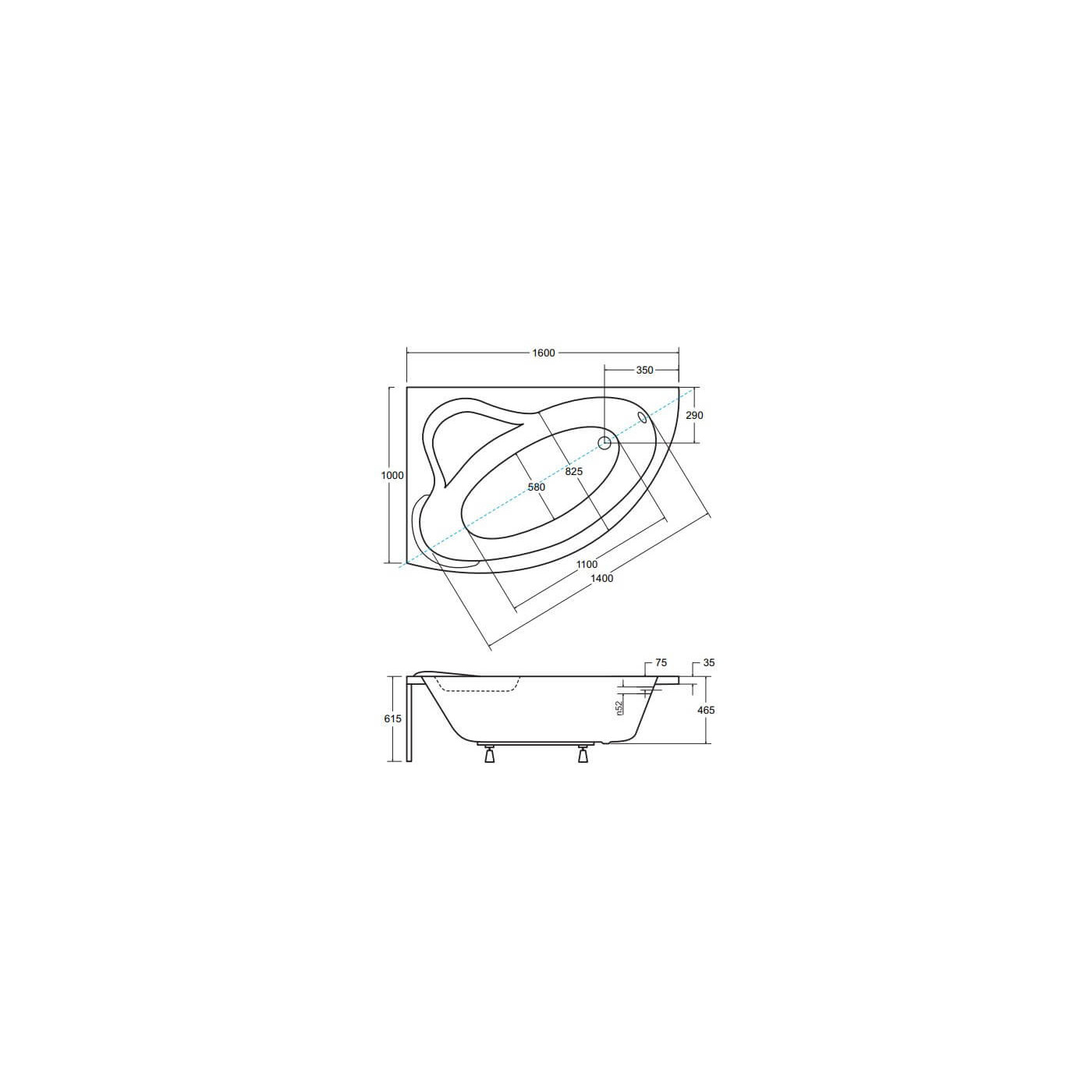 Wanna Asymetryczna Ada Lewa 160x100 Besco Wanna Asymetryczna Ada Lewa 160x100 Besco