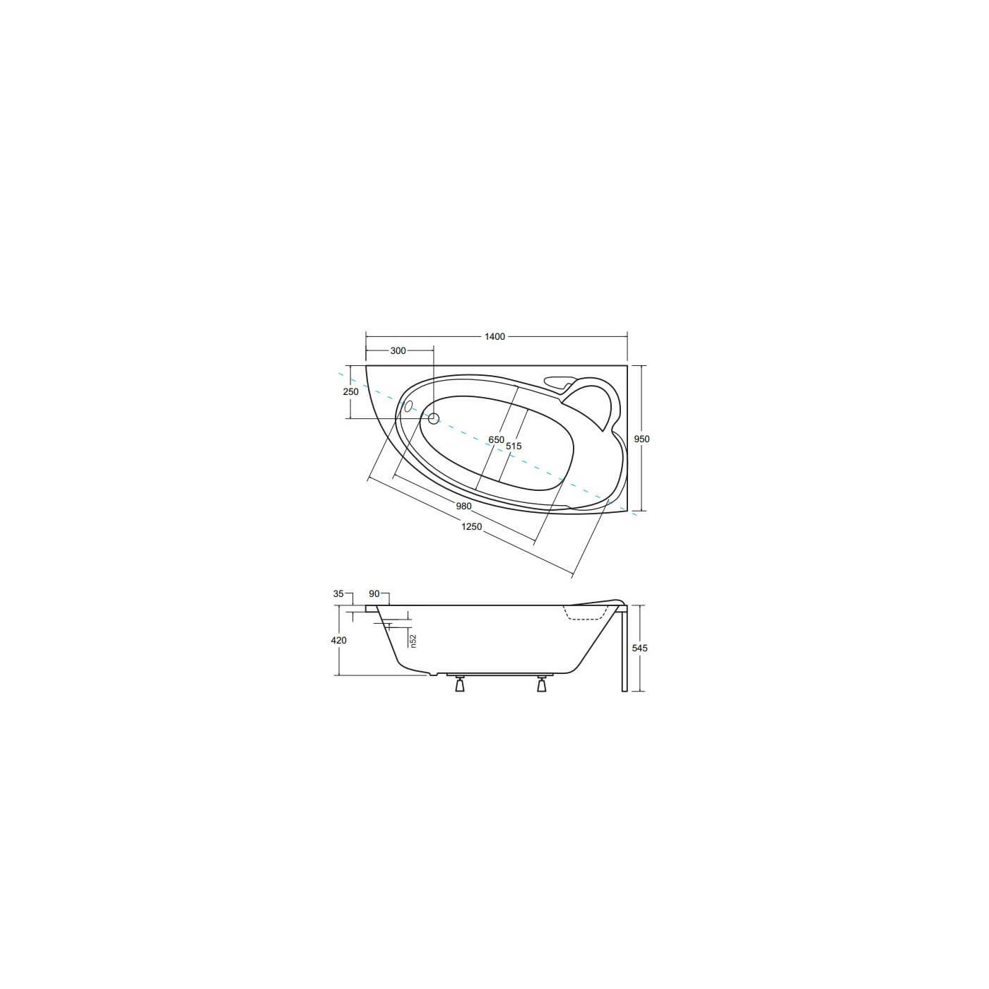 Wanna Asymetryczna Finezja Nova Prawa 140x95 Besco Wanna Asymetryczna Finezja Nova Prawa 140x95 Besco