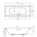 Wanna Do Zabudowy Quadro 165x75 Besco Wanna Do Zabudowy Quadro 165x75 Besco