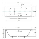 Wanna Do Zabudowy Quadro 180x80 Besco Wanna Do Zabudowy Quadro 180x80 Besco