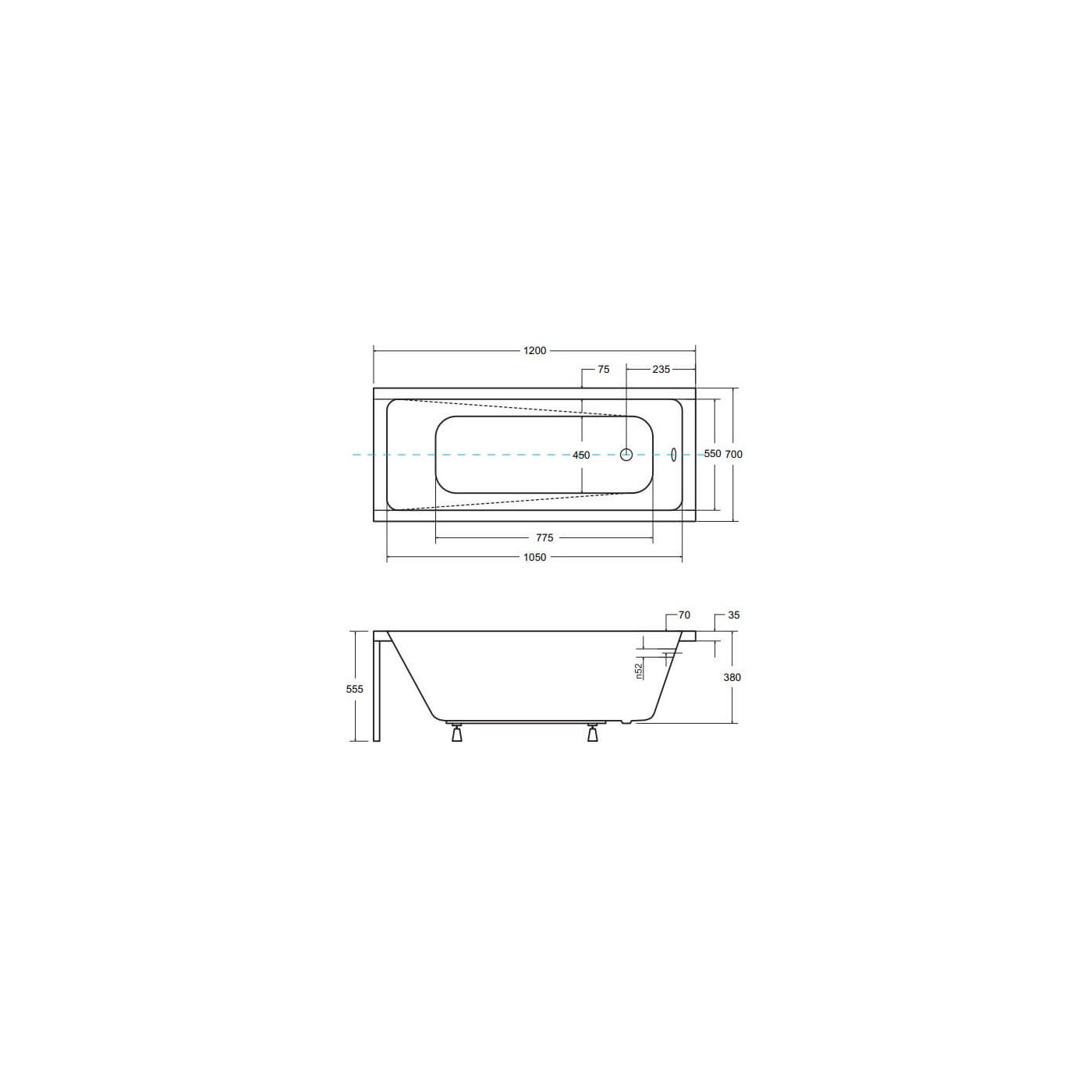 Wanna Do Zabudowy Modern 120x70 Besco Wanna Do Zabudowy Modern 120x70 Besco