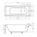 Wanna Do Zabudowy Modern 130x70 Besco Wanna Do Zabudowy Modern 130x70 Besco