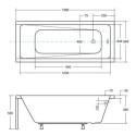 Wanna Do Zabudowy Modern 140x70 Besco Wanna Do Zabudowy Modern 140x70 Besco