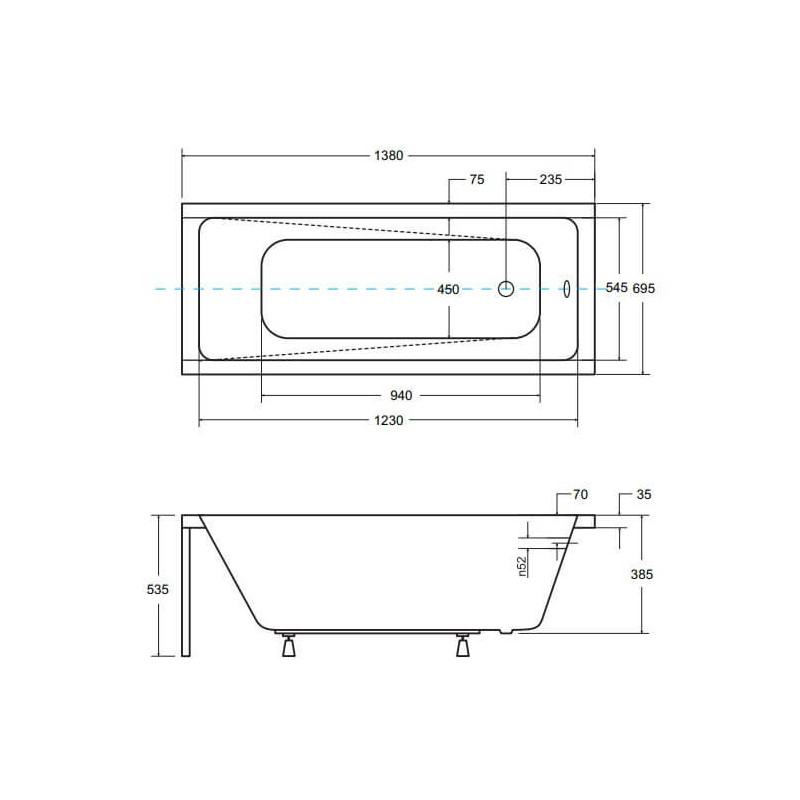 Wanna Do Zabudowy Modern 140x70 Besco Wanna Do Zabudowy Modern 140x70 Besco