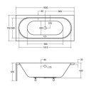 Wanna Do Zabudowy Vitae 160x75 Besco Wanna Do Zabudowy Vitae 160x75 Besco