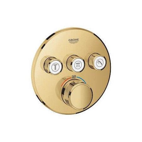 Bateria Termostatyczna Do Obsługi Trzech Wyjść Wody Grohtherm SmartControl Cool Sunrise 29121GL0 Grohe