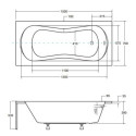 Wanna Do Zabudowy Aria 150x70 Besco Wanna Do Zabudowy Aria 150x70 Besco