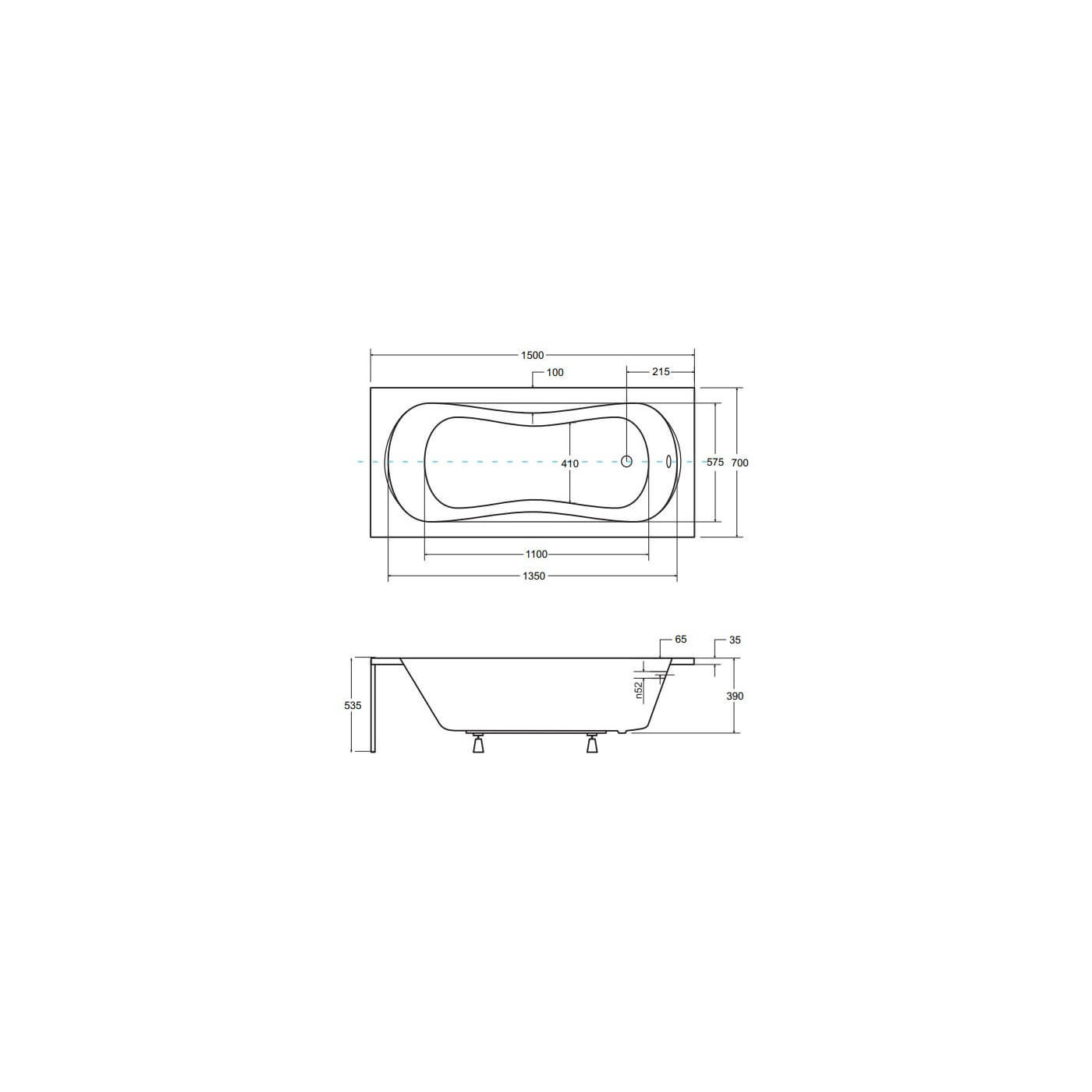 Wanna Do Zabudowy Aria 150x70 Besco Wanna Do Zabudowy Aria 150x70 Besco