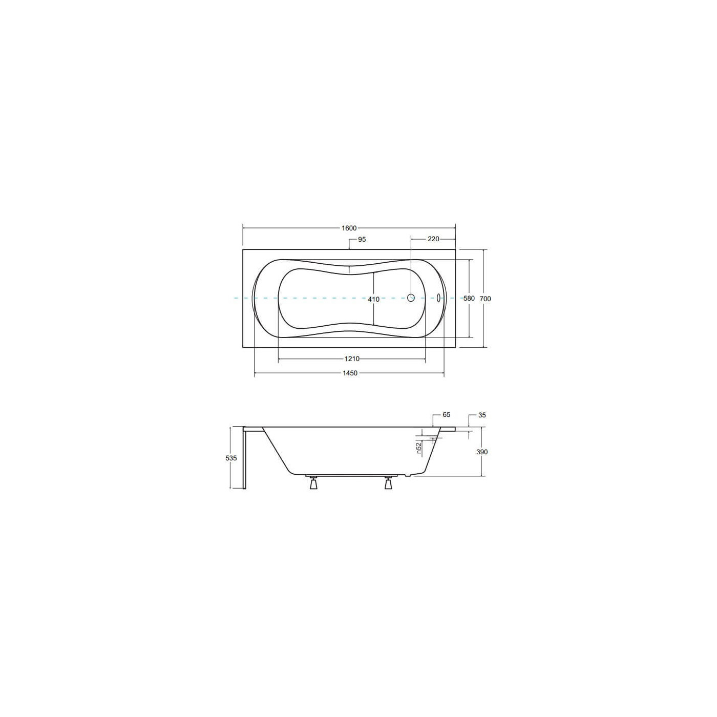 Wanna Do Zabudowy Aria 160x70 Besco Wanna Do Zabudowy Aria 160x70 Besco