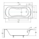 Wanna Do Zabudowy Aria 170x70 Besco Wanna Do Zabudowy Aria 170x70 Besco