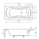 Wanna Do Zabudowy Aria Plus 130x70 Besco Wanna Do Zabudowy Aria Plus 130x70 Besco