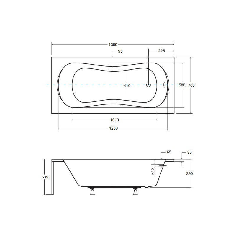 Wanna Do Zabudowy Aria Plus 140x70 Besco Wanna Do Zabudowy Aria Plus 140x70 Besco