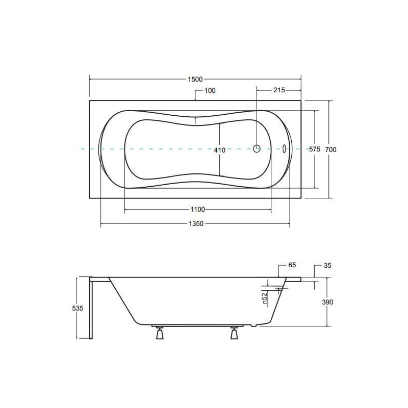 Wanna Do Zabudowy Aria Plus 150x70 Besco Wanna Do Zabudowy Aria Plus 150x70 Besco