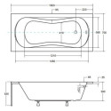 Wanna Do Zabudowy Aria Plus 160x70 Besco Wanna Do Zabudowy Aria Plus 160x70 Besco