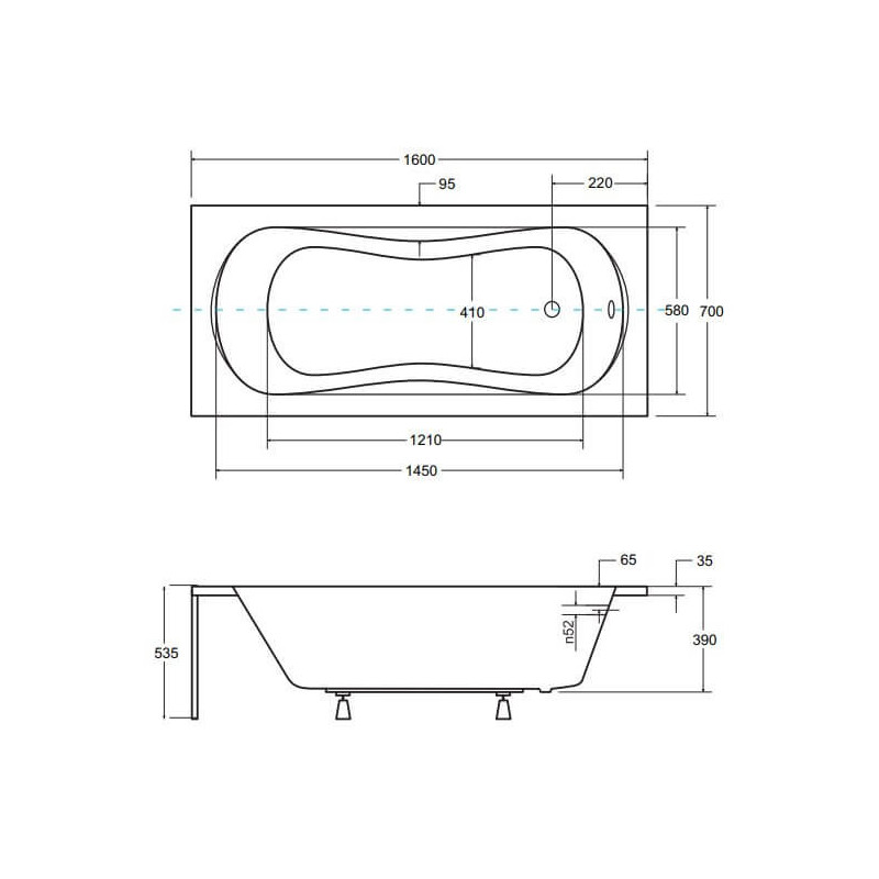 Wanna Do Zabudowy Aria Plus 160x70 Besco Wanna Do Zabudowy Aria Plus 160x70 Besco