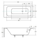 Wanna Do Zabudowy Talia 100x70 Besco Wanna Do Zabudowy Talia 100x70 Besco