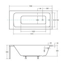 Wanna Do Zabudowy Talia 150x70 Besco Wanna Do Zabudowy Talia 150x70 Besco