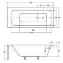 Wanna Do Zabudowy Talia Premium 170x75 Besco Wanna Do Zabudowy Talia Premium 170x75 Besco